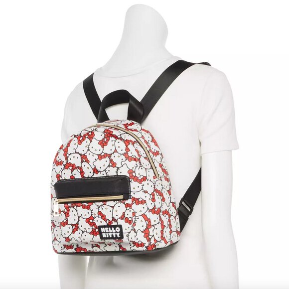 Hello Kitty All Over Print Mini Backpack - Picture 2 of 6